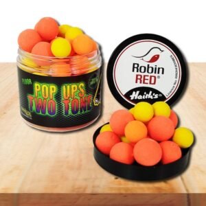 Robin Red Fluor Pop Up 14/20 mm – Cebo flotante en dos tamaños y dos tonos con aroma original Robin Red, ideal para carpas y barbos