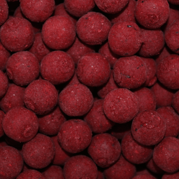 Boilies Robin Red – Vista agrupada del cebo especiado en color rojo