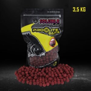 Soluble Boilies Bloody Mulberry 20 mm 3,5 kg Pro Elite Baits – Cebo soluble afrutado oscuro disponible en Carpext