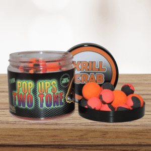 Fluor Pop Up Krill & Crab 14/20 mm – Cebo flotante con aroma marino disponible en Carpext
