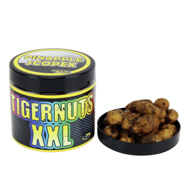 Tigrillas XXL Pineapple & Scopex – Cebo resistente y dulce para carpfishing en Carpext
