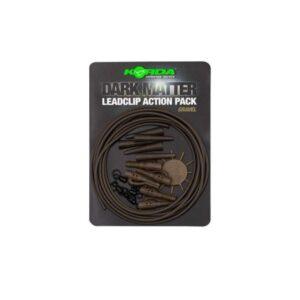 Korda Dark Matter Action Pack en colores Gravel y Weed disponible en Carpext