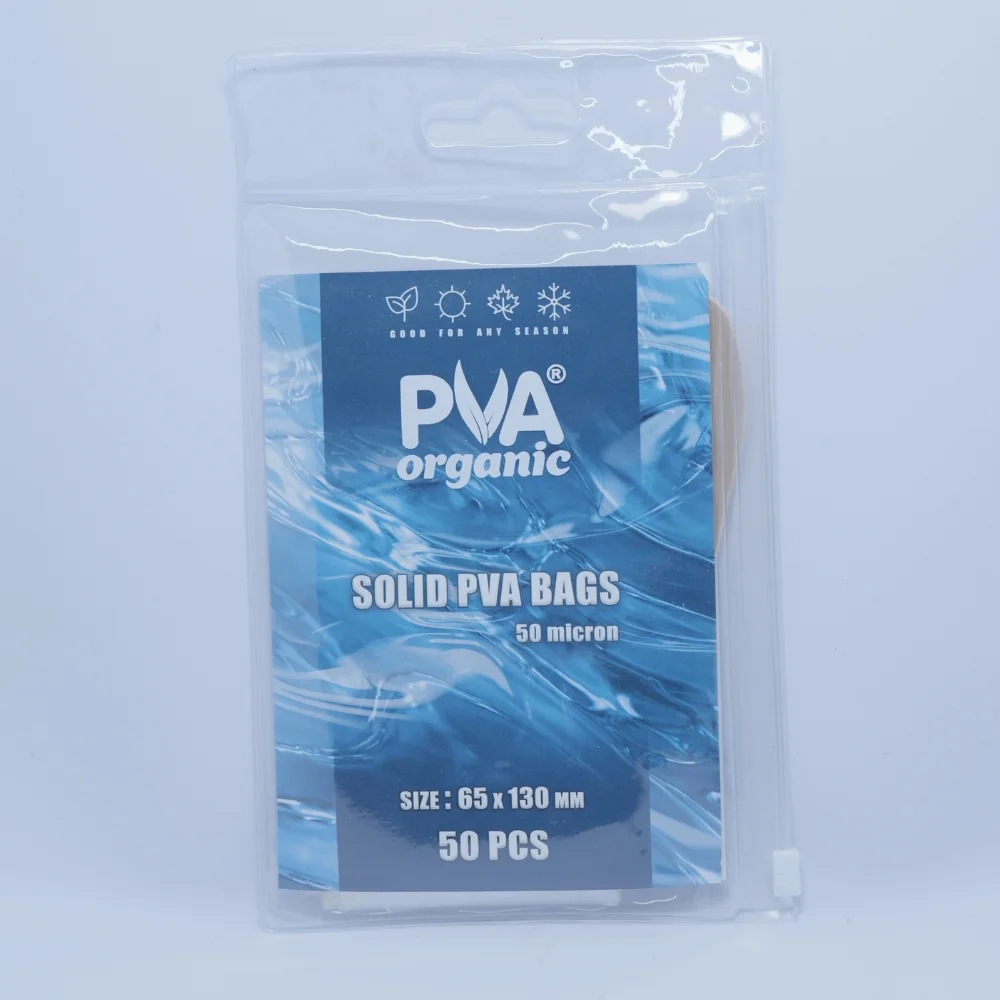 Bolsas PVA Sólidas Orgánicas 65x130mm 50 unidades Katran para carpfishing