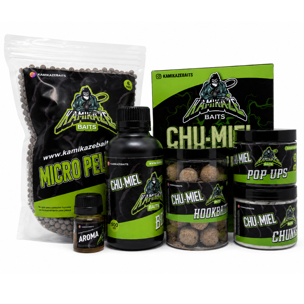 Pack Chu-Miel Kamikaze Baits con cebos líquidos y pop ups