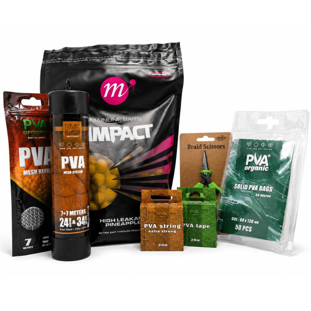Pack PVA y Cebado Completo con productos Katran y Mainline