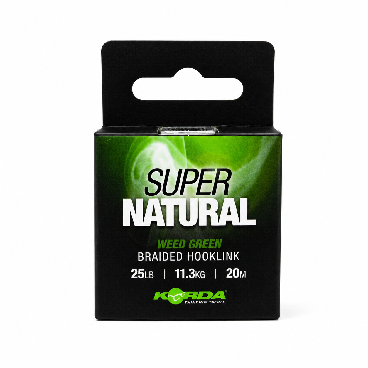 Trenzado Super Natural Weed Green 25 lb Korda para carpfishing
