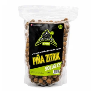 Boilies Solubles Piña Zitrik 20 mm 2,5 kg – Kamikaze Baits
