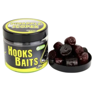 Hook Pellets Liquid Booster 14/20 mm Pineapple & Scopex – Cebo de anzuelo dulce y cremoso disponible en Carpext