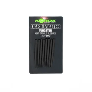 Korda Dark Matter Anti Tangle Sleeves disponibles en versión Short y Long en Carpext