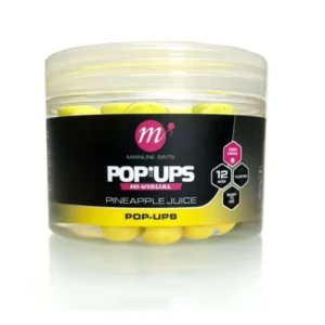 Mainline High Visual Mini Pop-Up Pineapple Juice 12 mm – Cebo flotante vistoso y afrutado para carpfishing en Carpext