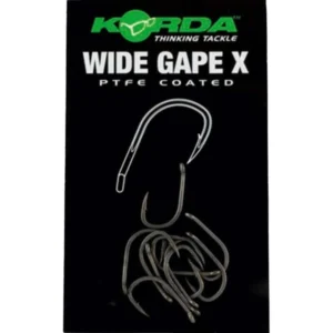 Anzuelo Korda Wide Gape X – Versión reforzada del Wide Gape para carpfishing. Disponible en talla 8 en Carpext