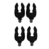 Rubbery Rod Rest 4 pcs Black – Set de 4 soportes de caña de goma antideslizante para carpfishing en Carpext