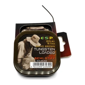 Hilo para bajos ESP Tungsten Loaded Camo Brown 20 lb