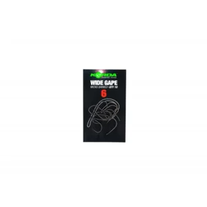 Korda Wide Gape – Anzuelo clásico recubierto en PTFE. Disponible en tallas 6 y 8 para carpfishing en Carpext