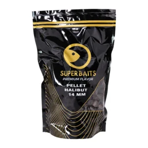Pellets Superbaits Halibut Perforados 14 mm 800 g